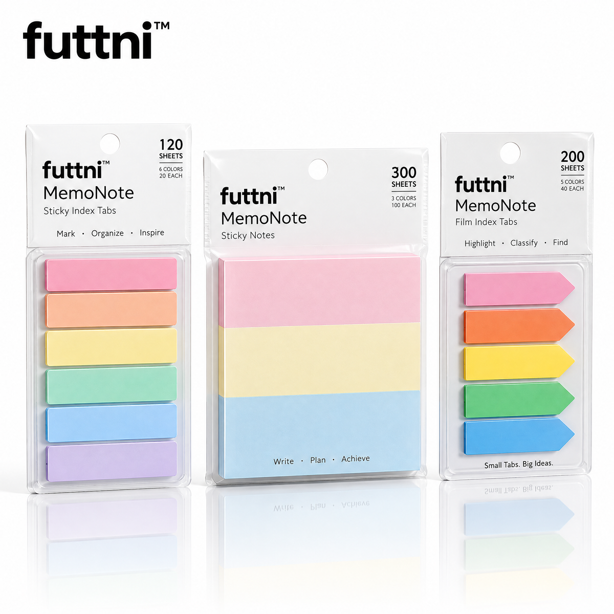 futtni™ MemoNote Stack — white background