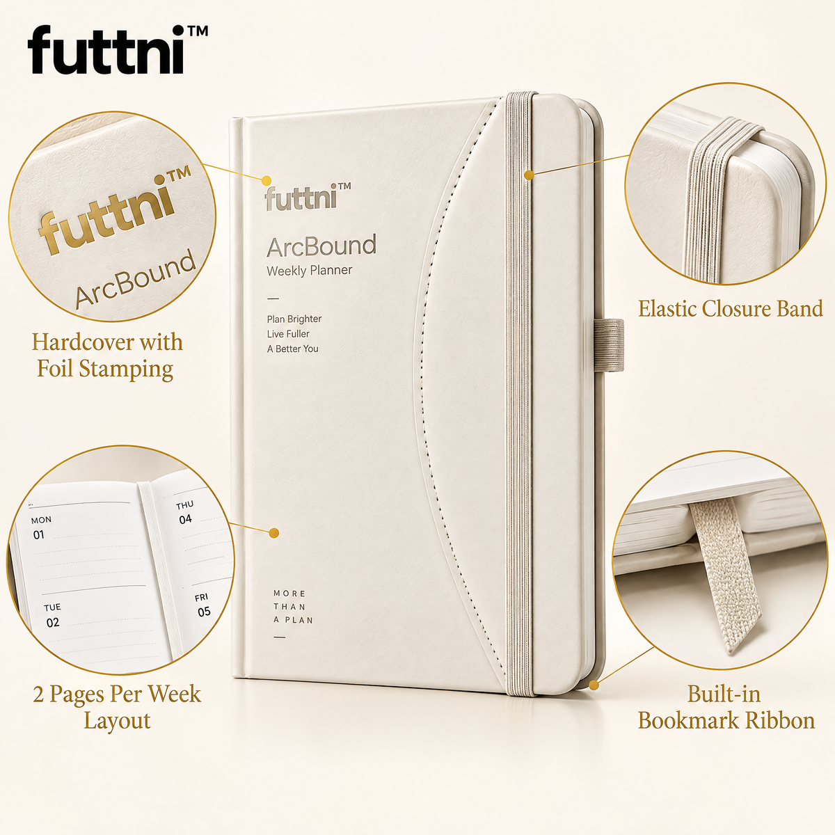 futtni™ ArcBound Weekly Planner — detail