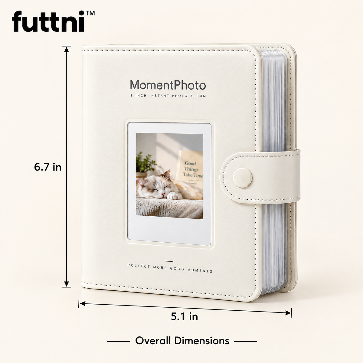 futtni™ MomentPhoto Album — size and presentation
