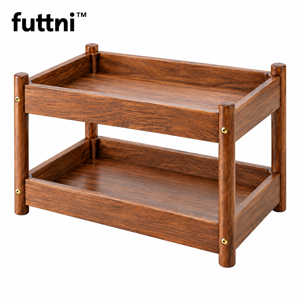 futtni™ Tiered Desk Tray — white background