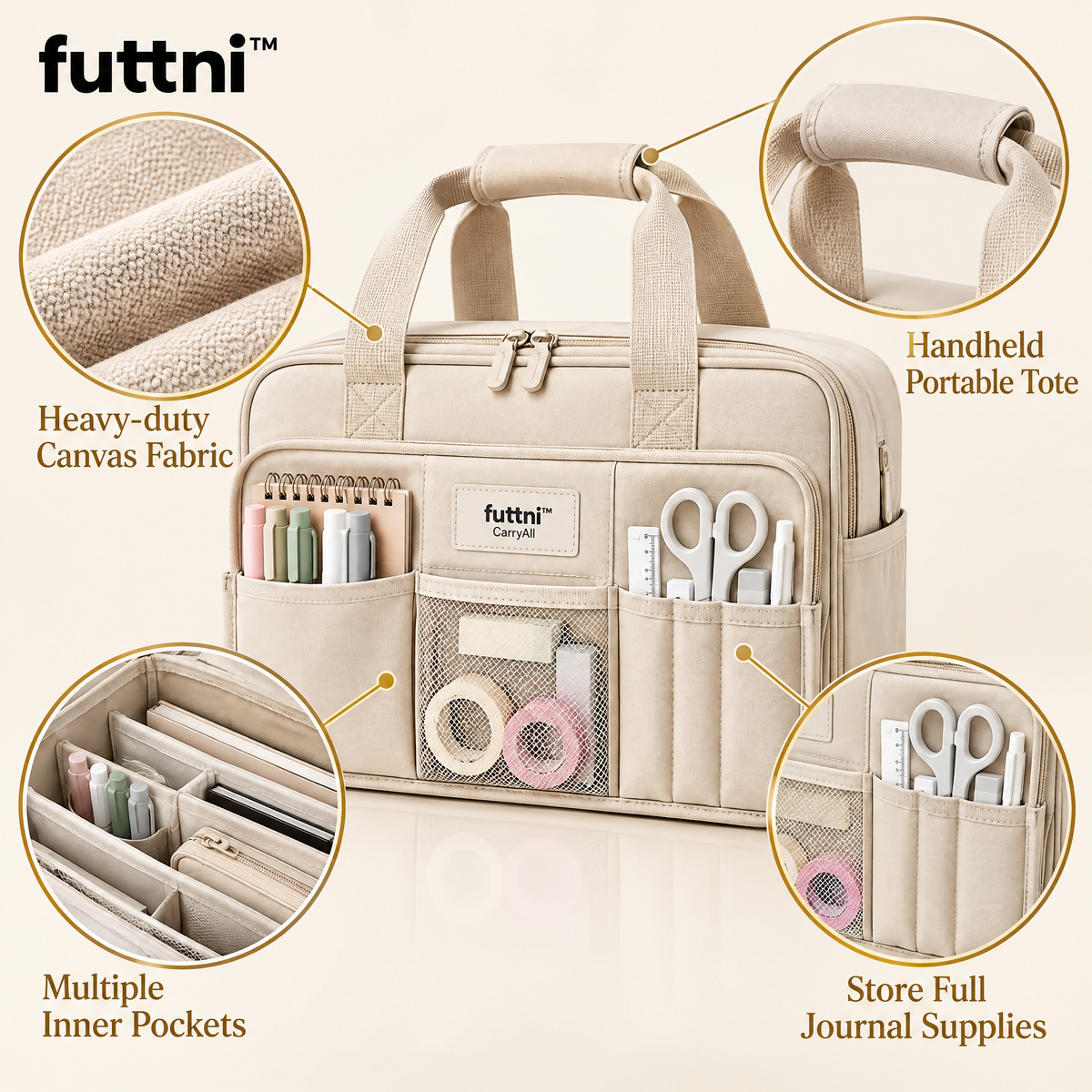futtni™ CarryAll Journal Tote — detail