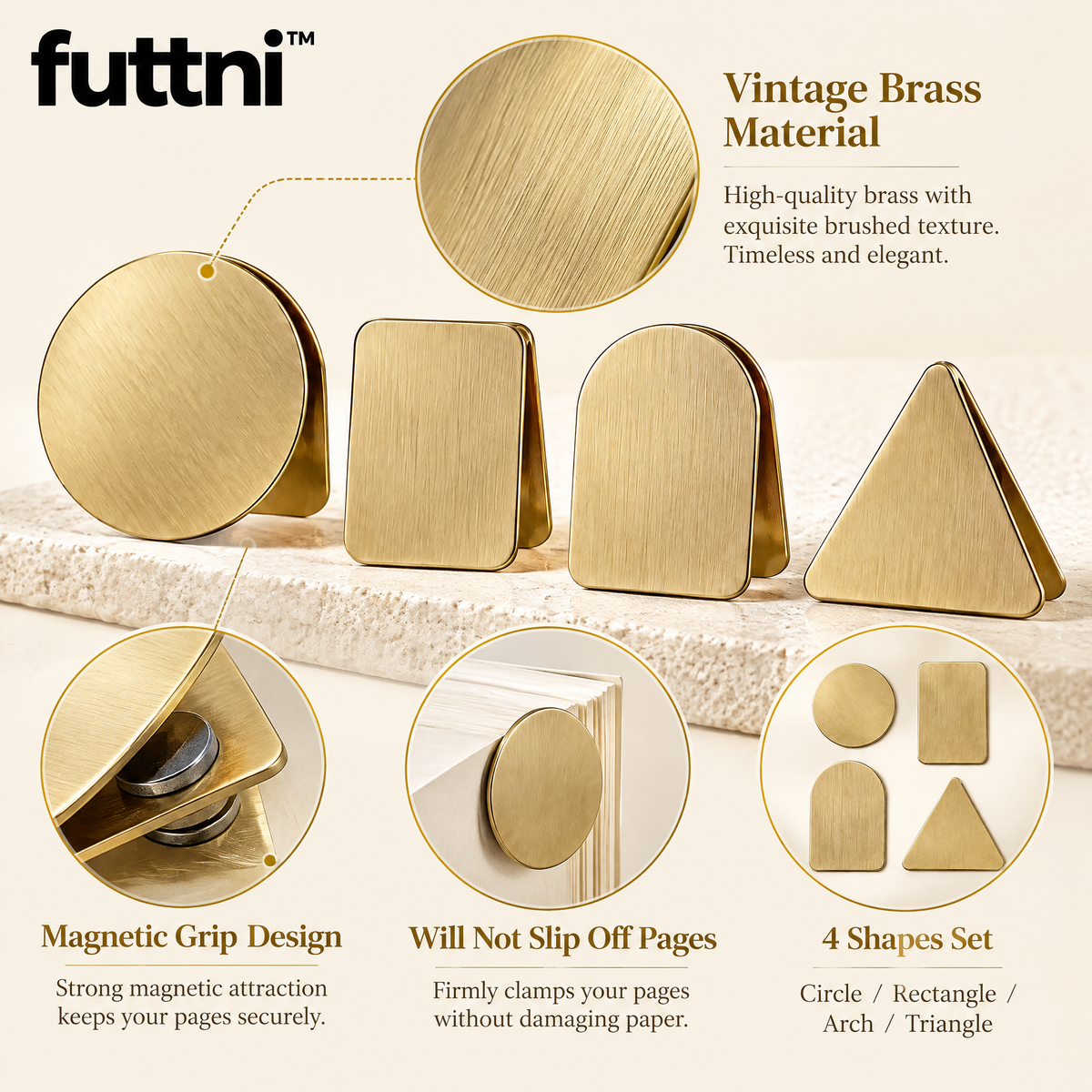 futtni™ MagneticBookmark Set — detail