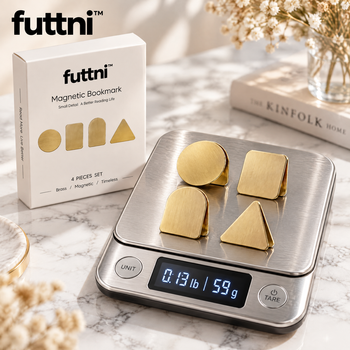 futtni™ MagneticBookmark Set — weight and presentation