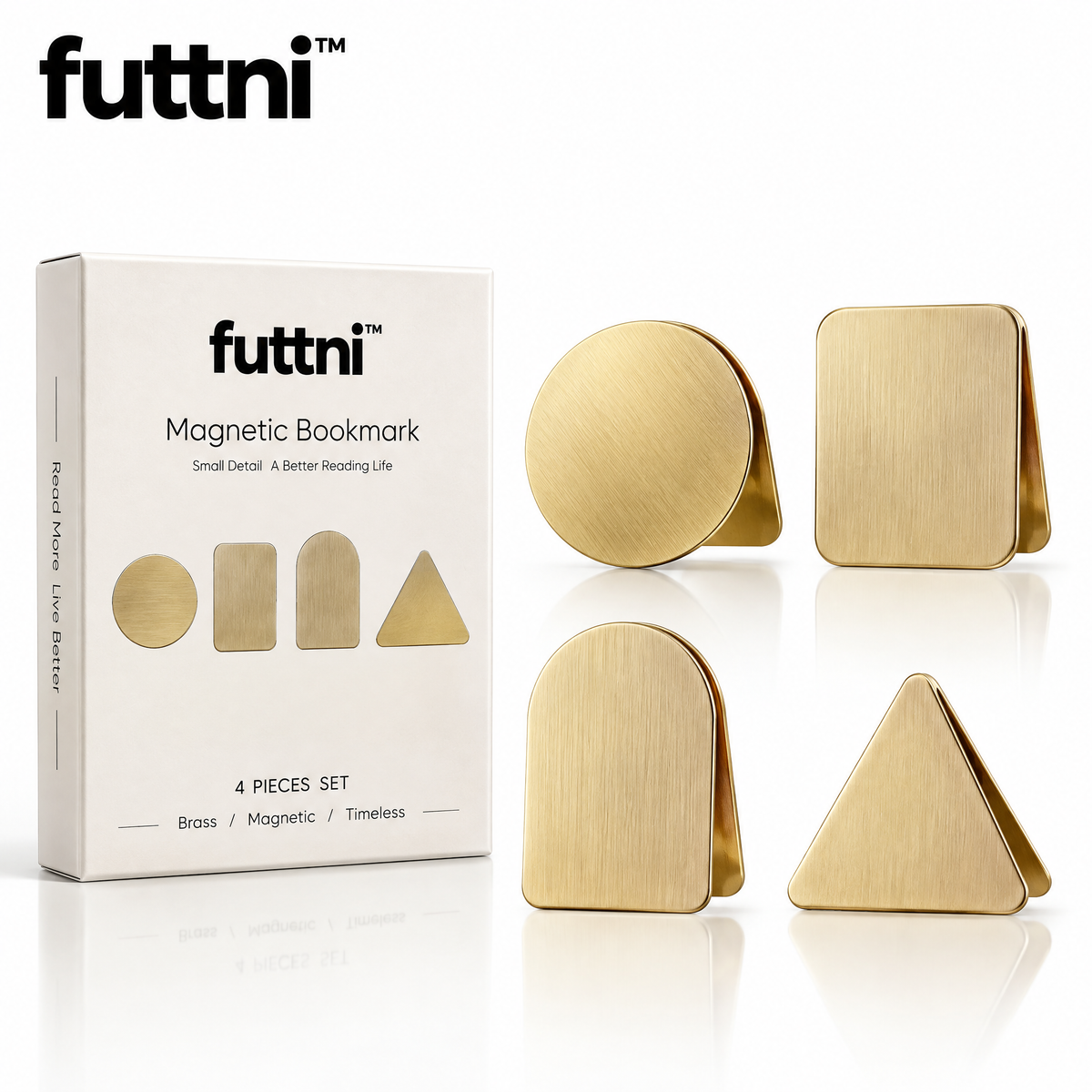 futtni™ MagneticBookmark Set — white background