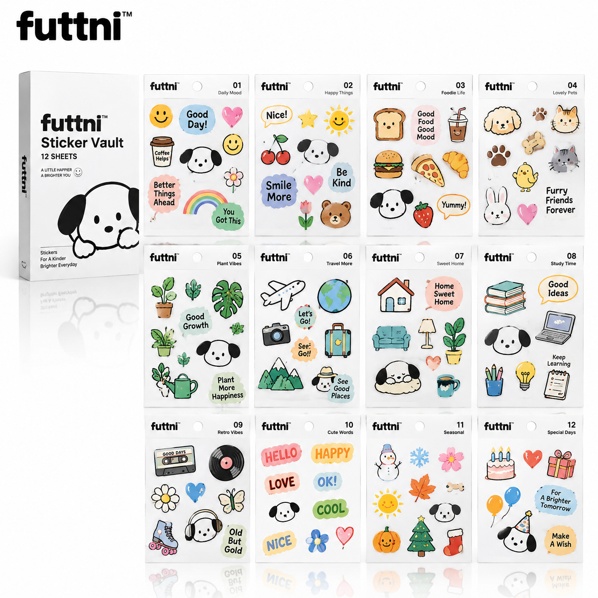 futtni™ Sticker Vault Pack — white background