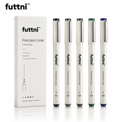 futtni™ Precision Liner Pen Set — white background