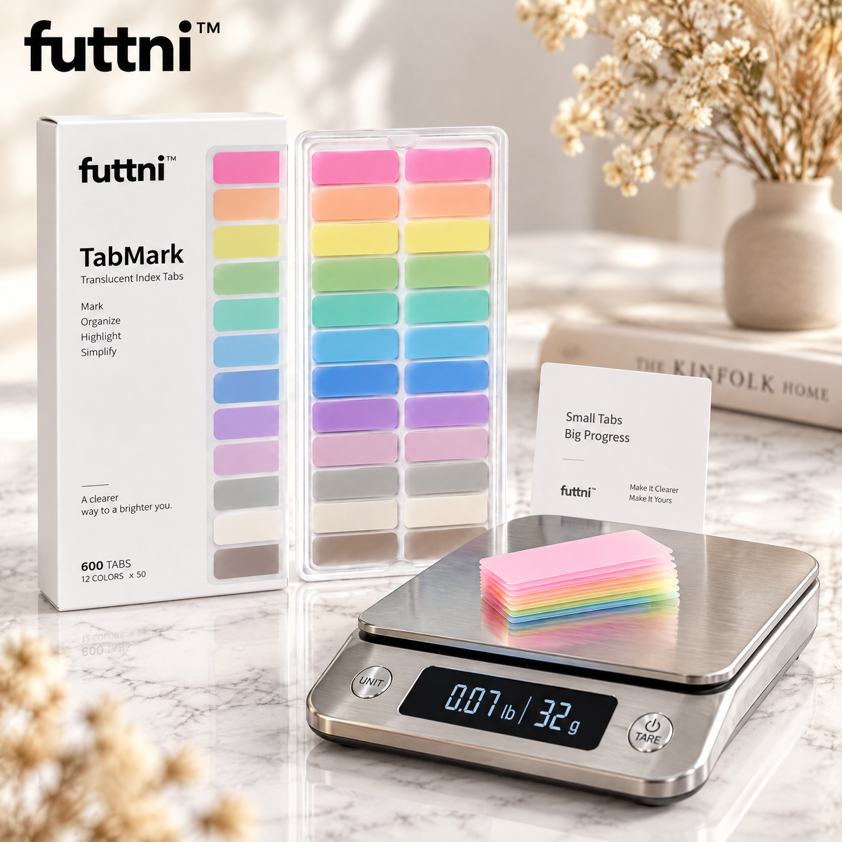 futtni™ TabMark Divider Set — weight and presentation