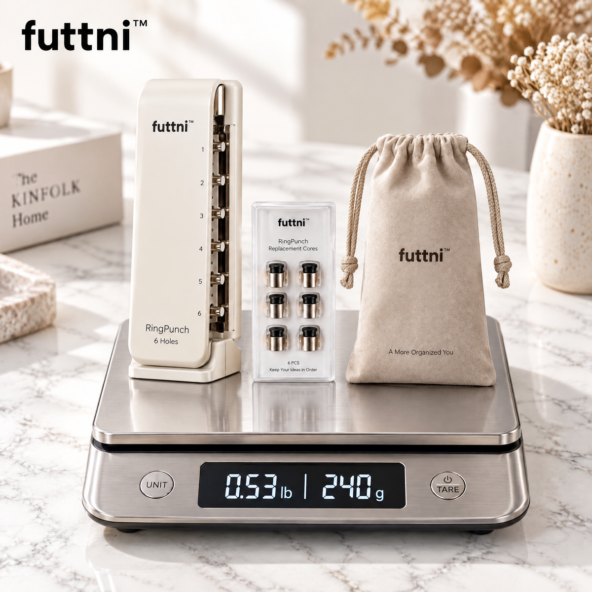 futtni™ RingPunch & Refill Kit — weight and presentation