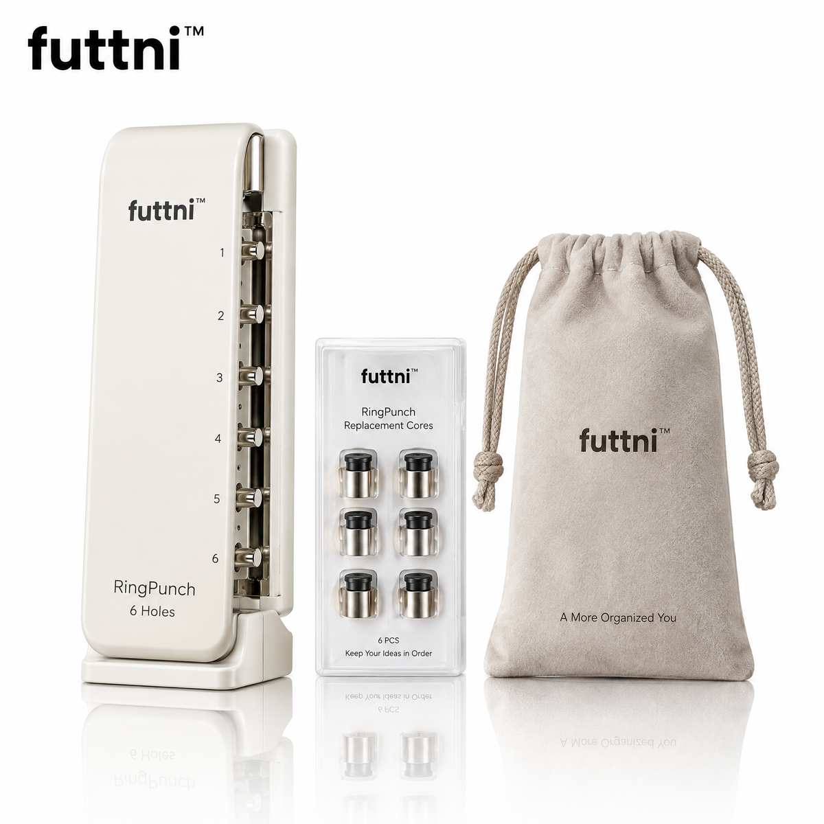 futtni™ RingPunch & Refill Kit — white background