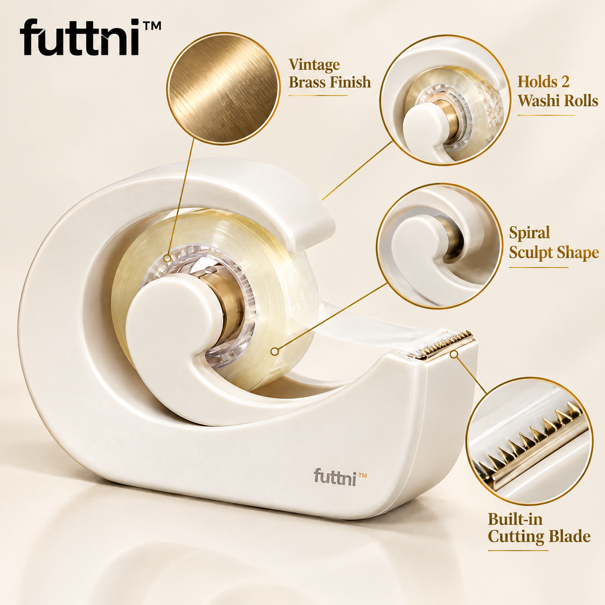 futtni™ Spiral Tape Dispenser — detail